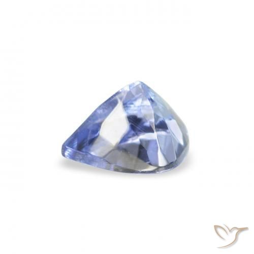 Tanzanita Pastel Azul Natural 0.43ct, Formato de pêra, VS