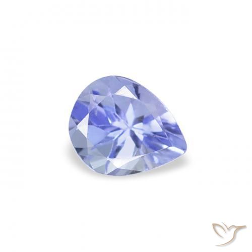 Tanzanita Pastel Azul Natural 0.40ct, Formato de pêra, VS