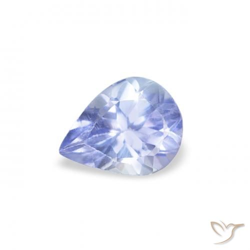 0.37ct Natural Pastel Azul Tanzanita, Formato de pêra, VS