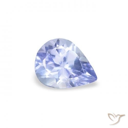 Tanzanita Pastel Azul Natural 0.37ct, Formato de pêra, VS