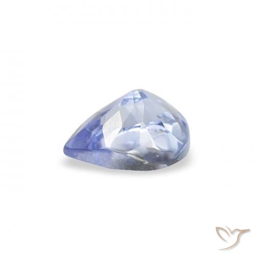 Tanzanita Pastel Azul Natural 0.37ct, Formato de pêra, VS