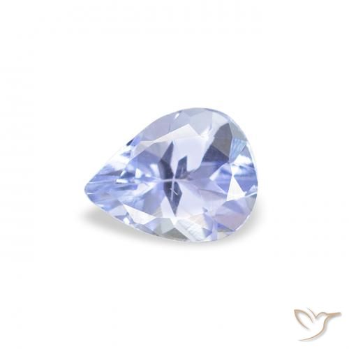 0.31ct Natural Pastel Azul Tanzanita, Formato de pêra, VS