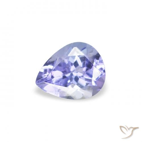 0.43ct Natural Azul profundo Tanzanita, Formato de pêra, VS