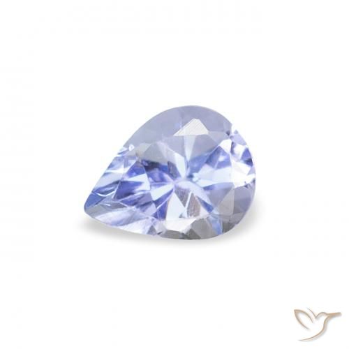 0.37ct Natural Pastel Azul Tanzanita, Formato de pêra, VS