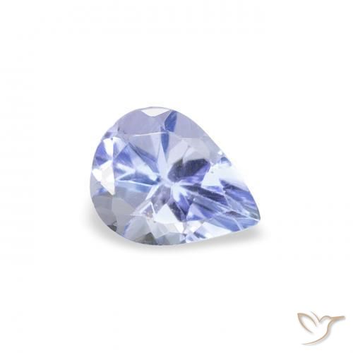 Tanzanita Pastel Azul Natural 0.37ct, Formato de pêra, VS
