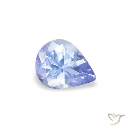 Tanzanita Pastel Azul Natural 0.34ct, Formato de pêra, VS