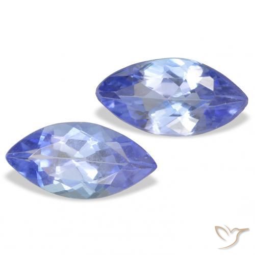 Pedras preciosas de Tanzanita Roxo Elétrico Azul natural de 0.74 ct, Marquesa, VVS-VS