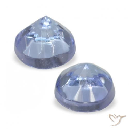 Pedras preciosas de Tanzanita Azul púrpura claro natural de 0.32 ct, Redondo, VVS-VS