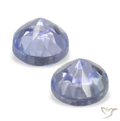 Pedras preciosas de Tanzanita Azul claro natural de 0.33 ct, Redondo, VVS-VS