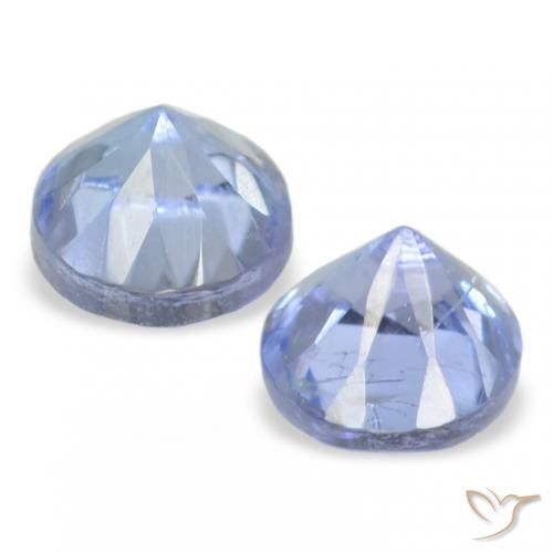 Pedras preciosas de Tanzanita Pastel Azul natural de 0.33 ct, Redondo, VS