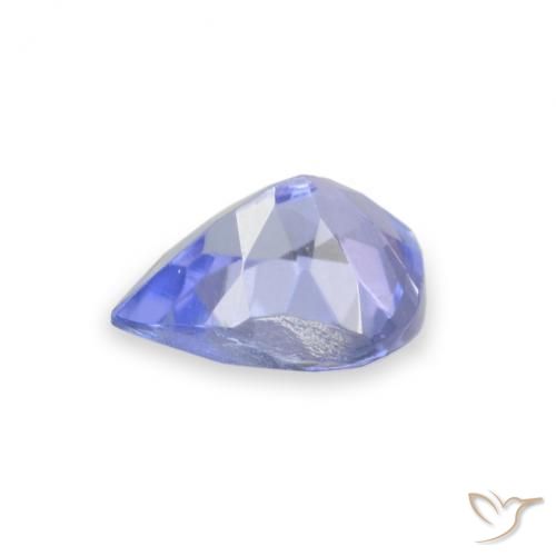 Tanzanita Azul claro Natural 0.32ct, Formato de pêra, VVS-VS
