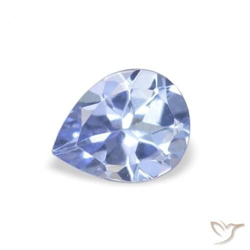 0.35ct Natural Azul claro Tanzanita, Formato de pêra, VVS-VS