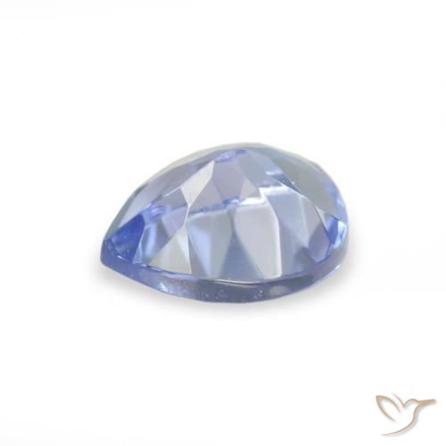 Tanzanita Azul claro Natural 0.35ct, Formato de pêra, VVS-VS