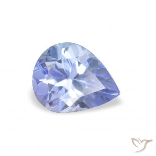 Tanzanita Pastel Azul Natural 0.33ct, Formato de pêra, VVS-VS