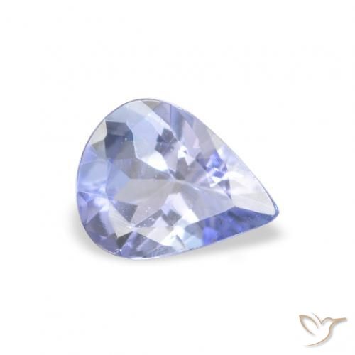 Tanzanita Pastel Azul Natural 0.30ct, Formato de pêra, VVS-VS