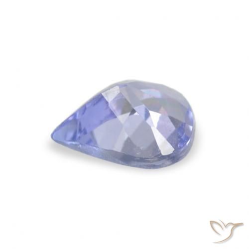 Tanzanita Pastel Azul Natural 0.30ct, Formato de pêra, VVS-VS