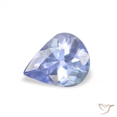0.34ct Natural Pastel Azul Tanzanita, Formato de pêra, VS