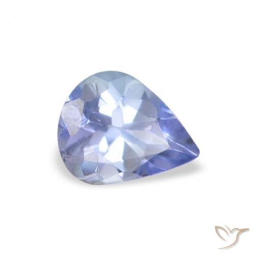 Tanzanita Pastel Azul Natural 0.34ct, Formato de pêra, VS