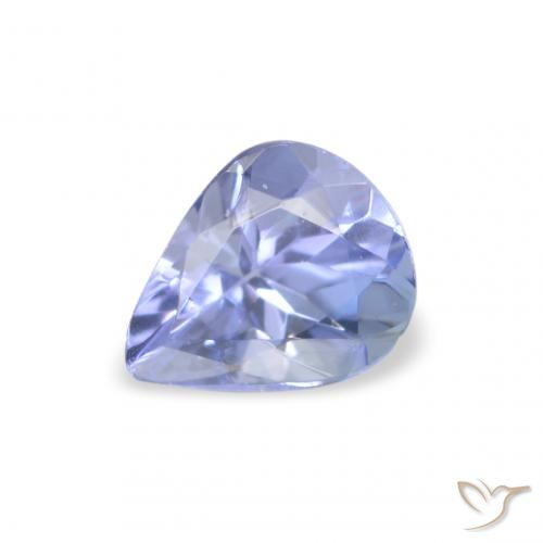 0.34ct Natural Pastel Azul Tanzanita, Formato de pêra, VS