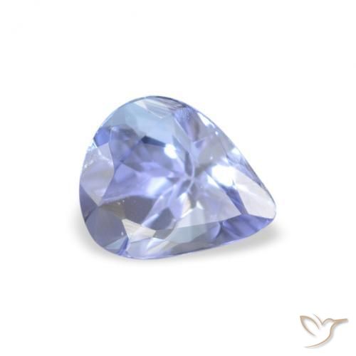 Tanzanita Pastel Azul Natural 0.34ct, Formato de pêra, VS