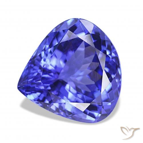 Tanzanita Azul Violeta Profundo Natural 4.80ct, Formato de pêra, VVS