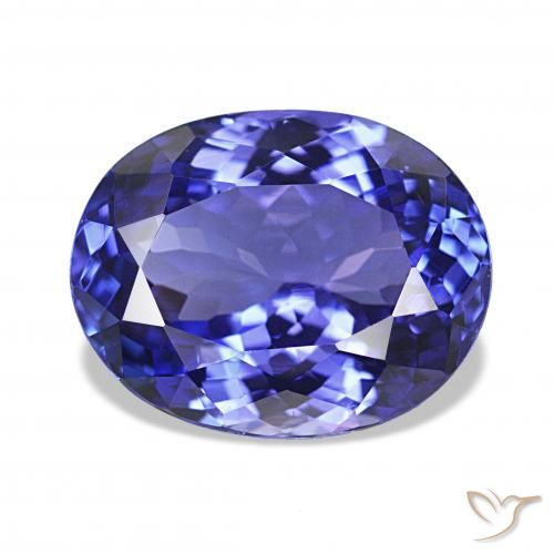 5.56ct Azul profundo Tanzanita, oval, IF