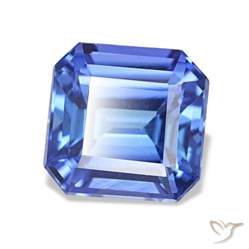 Tanzanita azul natural 2,64ct, corte esmeralda, VVS