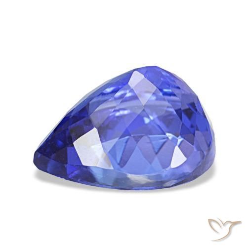 Tanzanita azul natural 2,45ct, formato de pêra, VVS