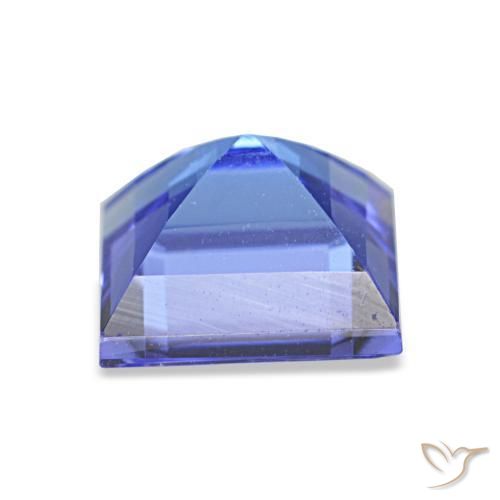Tanzanita azul natural 1,63ct, quadrado, VVS