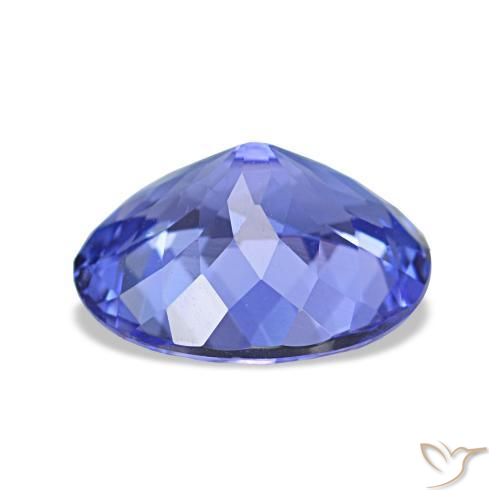 Tanzanita azul natural 2,18ct, corte oval, VVS