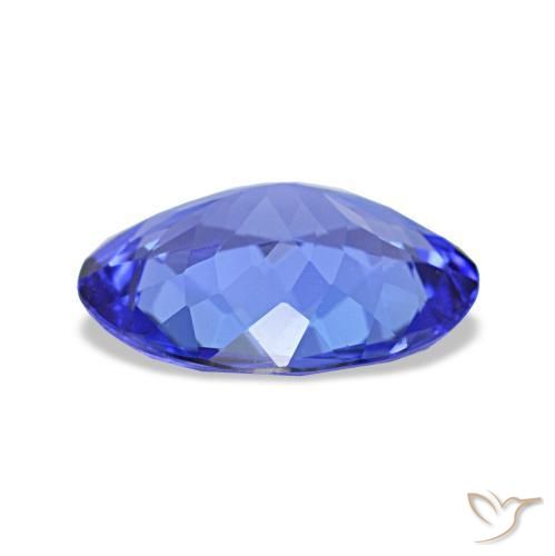 Tanzanita azul natural 1,38ct, corte oval, VVS