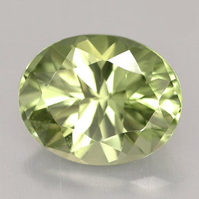 Diopsídio tashmarine verde natural 2,87ct, corte oval, VS