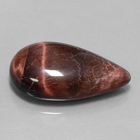 Tiger's eye matrix multicolorido natural 33,34ct, formato de pêra, opaco