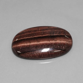 Tiger's eye matrix multicolorido natural 42,21ct, corte oval, opaco