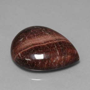 Tiger's eye matrix multicolorido natural 23,62ct, formato de pêra, opaco
