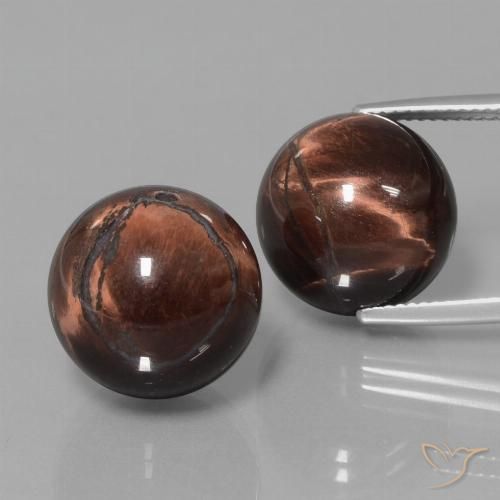 40.23ctw Natural Multicolorido Matriz Olho de Tigre, Esfera / Bola, Opaco