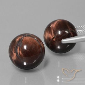 Pedras preciosas de Matriz Olho de Tigre Multicolorido natural de 40.23 ct, Esfera / Bola, Opaco