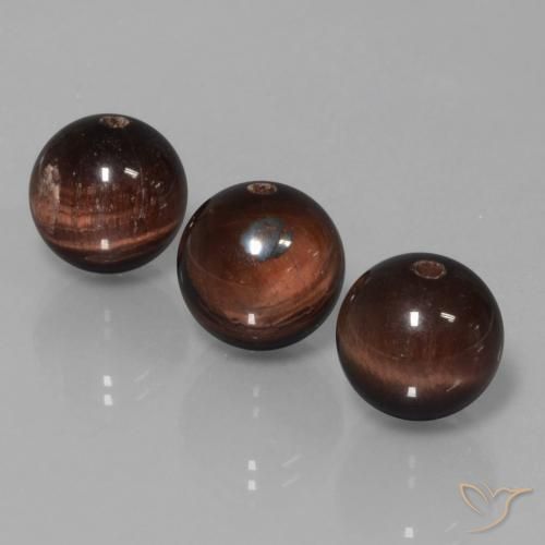 25.94ctw Natural Multicolorido Matriz Olho de Tigre, Esfera / Bola, Opaco