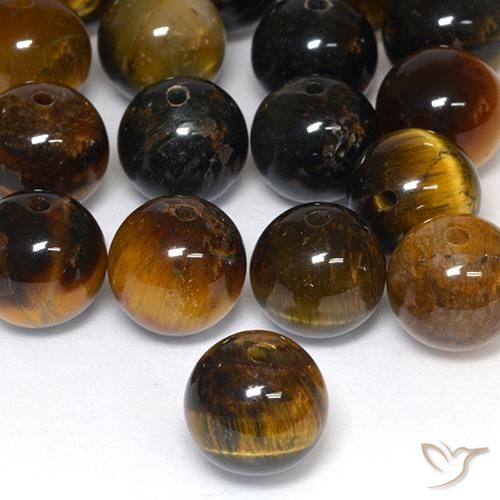 7.71ct Natural Castanho Médio-Claro Matriz Olho de Tigre, Esfera / Bola, Opaco