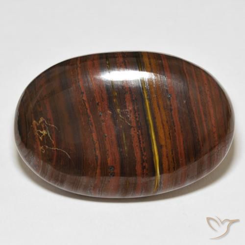 76.48ct Natural Multicolorido Matriz Olho de Tigre, oval, Opaco