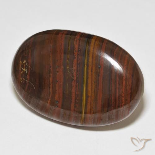 Matriz Olho de Tigre Multicolorido Natural 76.48ct, oval, Opaco