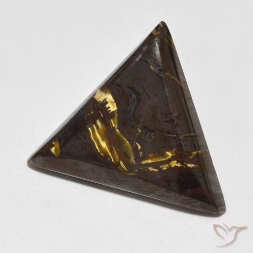 Matriz Olho de Tigre Multicolorido Natural 21.22ct, Trilhão, Opaco