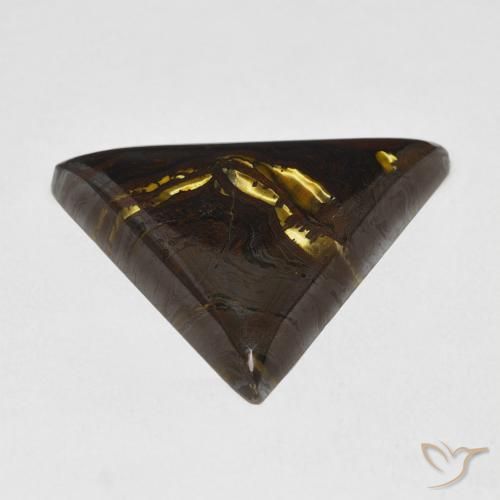 Matriz Olho de Tigre Multicolorido Natural 21.22ct, Trilhão, Opaco