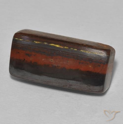 Matriz Olho de Tigre Multicolorido Natural 15.91ct, baguete, Opaco