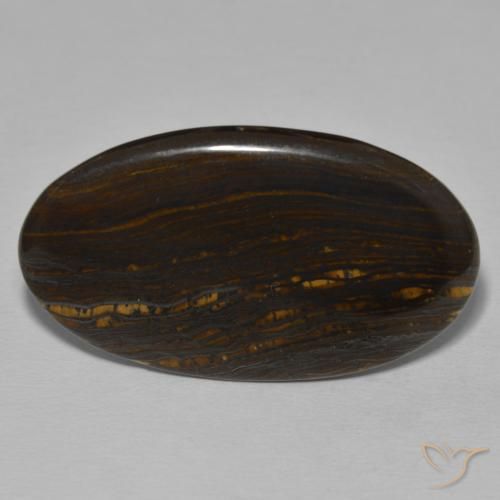 23.38ct Natural Multicolorido Matriz Olho de Tigre, oval, Opaco
