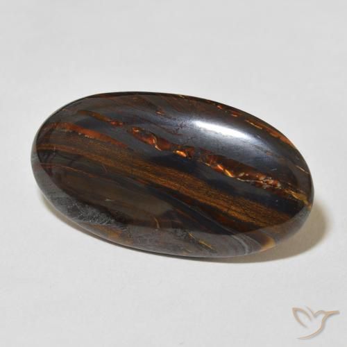 Matriz Olho de Tigre Multicolorido Natural 31.33ct, oval, Opaco
