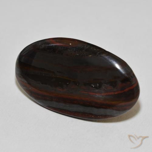 Matriz Olho de Tigre Multicolorido Natural 29.81ct, oval, Opaco