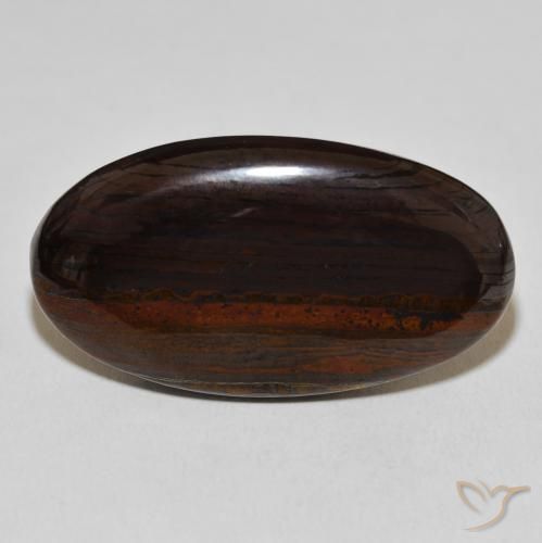 46.28ct Natural Multicolorido Matriz Olho de Tigre, oval, Opaco
