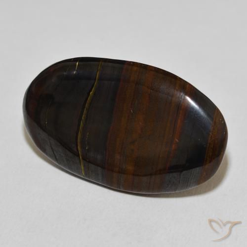 Matriz Olho de Tigre Multicolorido Natural 30.78ct, oval, Opaco