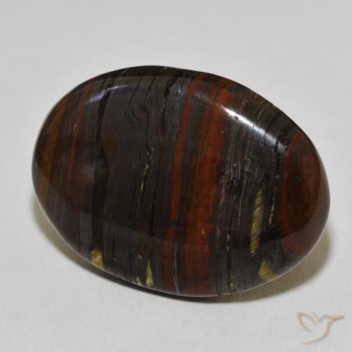 Matriz Olho de Tigre Multicolorido Natural 43.25ct, oval, Opaco